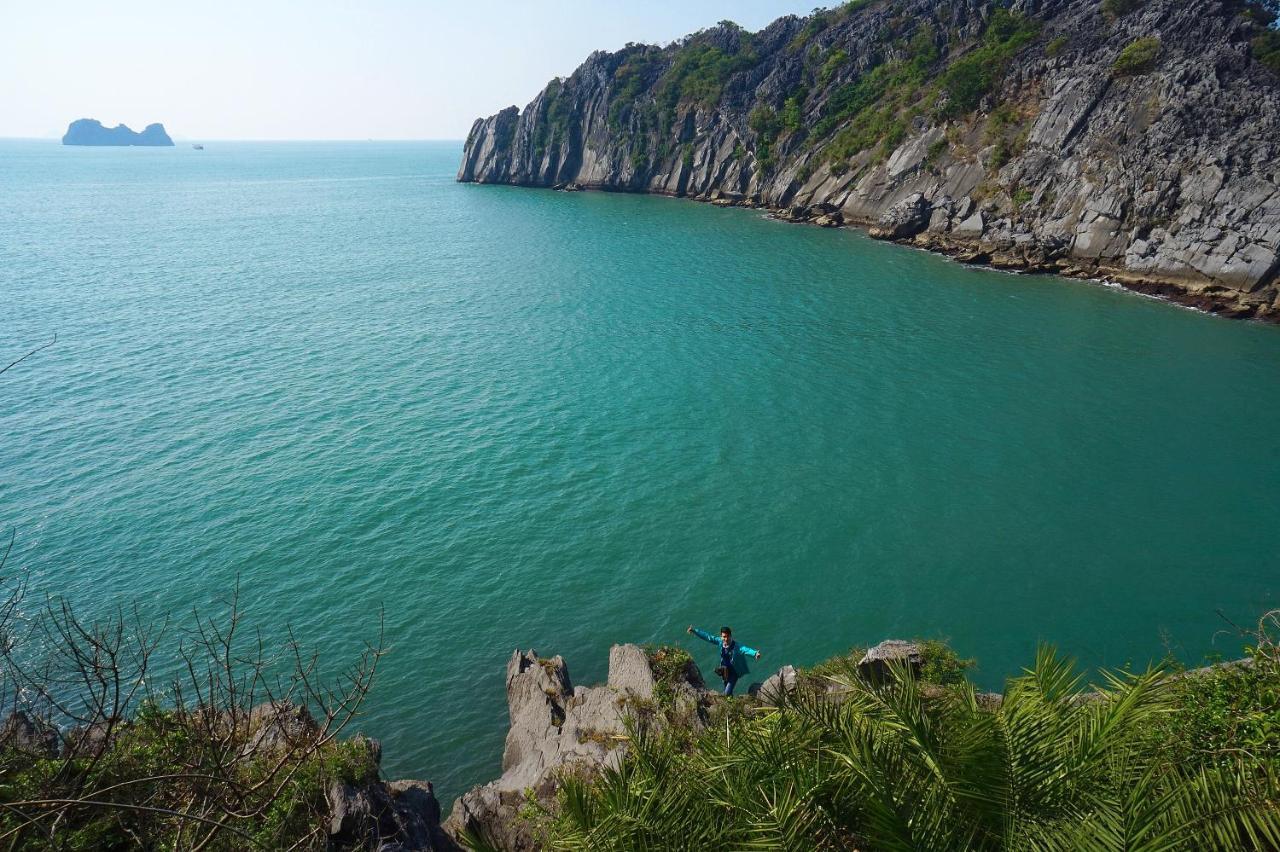 Hotel Gieng Ngoc Sea Moutain View Cat Ba Dong Khe Sau Exterior foto